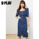 DPLAY ແບບພາກຮຽນ spring ໃຫມ່ retro workwear symmetry
