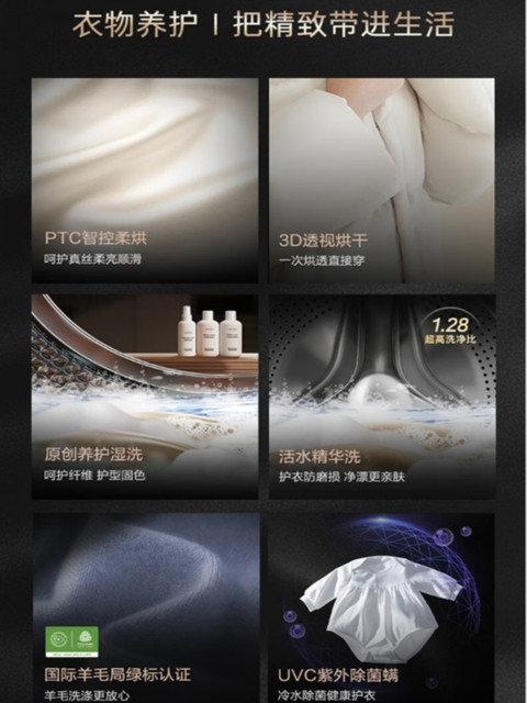 Casarte 12kg Designer Washing and Drying Machine Ce Hb12Swpthau1 Hb10Swptlau1