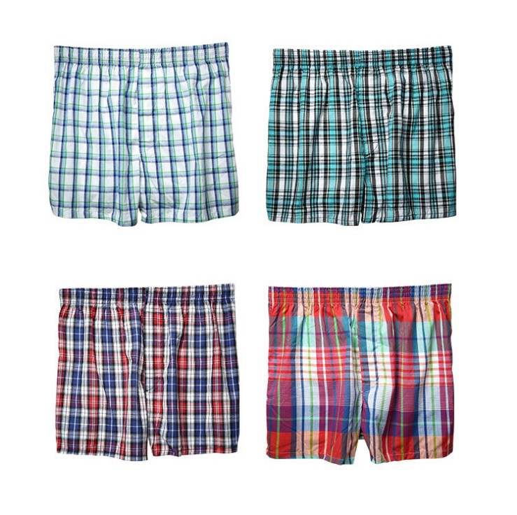 American Old School Boxer Briefs Street Dance Hiphop Classic Plaid New Product Bboy Large Size Loose Underwear