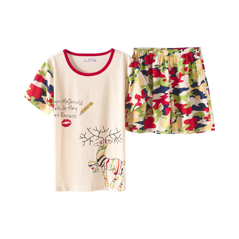 Pyjama mixte en Coton à manche courte - Ref 3005666 Image 5