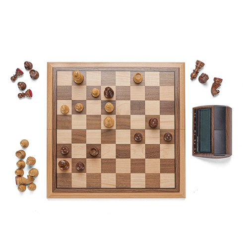 Импортные складные профессиональные шахматы для соревнований из натурального дерева, стратегическая игра для взрослых