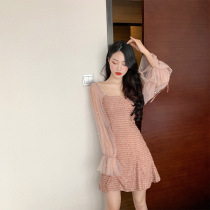 Sexy women 2021 New Tide casual girl style wear college style fashion thin Belly Belly dress autumn and winter