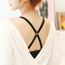 2 get 1 free high-quality bra with shoulder strap Underwear with non-slip breathable cross-belt transparent invisible widened beautiful back women