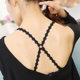 Stretch lace hollow ສາຍບ່າ crossback