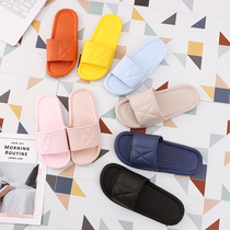 Slippers for men summer bathroom home indoor non-slip soft-soled flip-flops for men thick-soled summer couple slippers for women