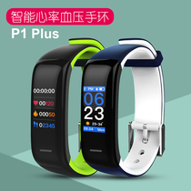 New color screen fashion heart rate blood pressure smart bracelet with speed movement trajectory step counting and WeChat Sports