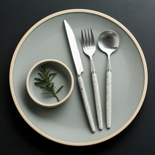Cybil Creative из нержавеющей стали -вилка вилка Spoon Western Cooler Retro Ins Antraind Fork и Steak -Shloing Spoon
