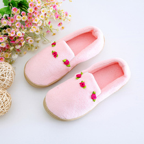 Off-code special autumn and winter pregnant womens moon shoes non-slip with pregnant womens supplies Cotton slippers flat shoes with velvet thickened warm