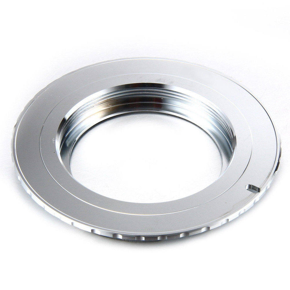 M42-EOS high-precision copper adapter ring, suitable for M42 screw port to Canon EOS 3rd generation chip silver