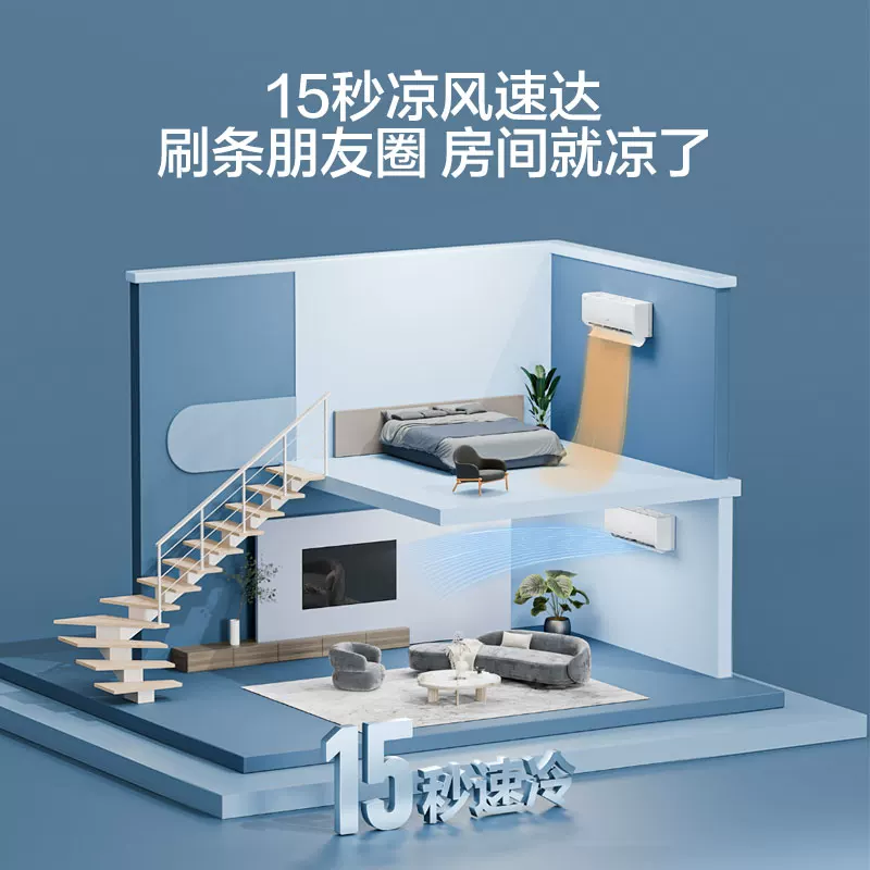 Горячая модель | Haier энергосберегающий инверторный кондиционер Xiaohonghua 1.5 HP, первый класс энергоэффективности, настенный Hang-up 35E1