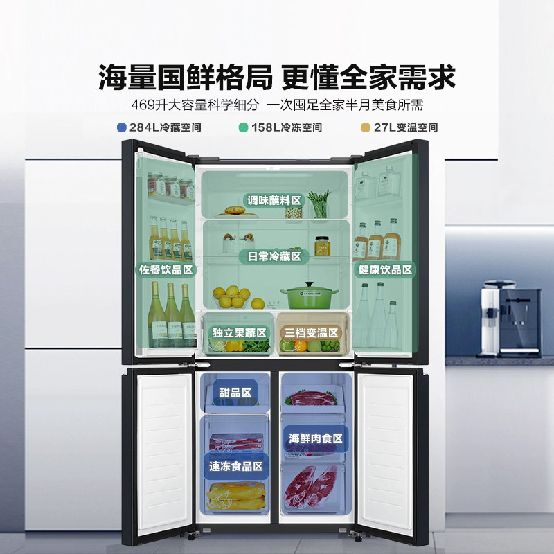 统帅BCD-469WGLTDEDBX冰箱图片