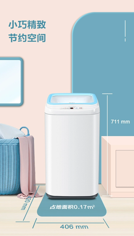 Máy giặt mini tự động đồ lót trẻ em Haier 2,3kg cho ký túc xá gia đình XQBM23-3688 máy giặt hitachi