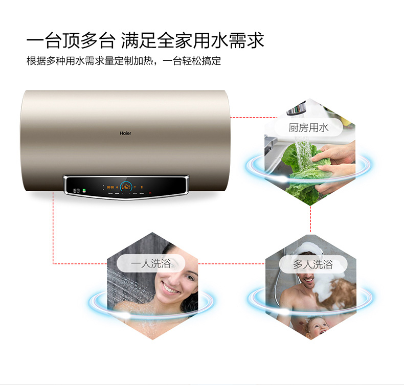 海尔 一级能效 EC6005-TF 电热水器 60升 图6