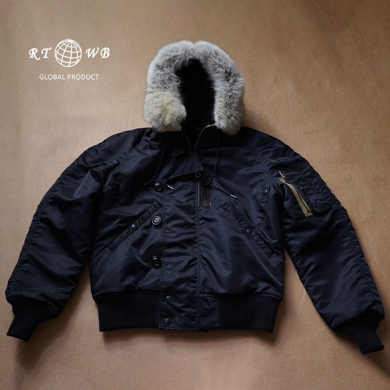 Reproduced by Universal, the American N2B Nylon Pilot Jacket Is a Wool Winter Cotton Coat, Vintage Korean-Style Short Jacket