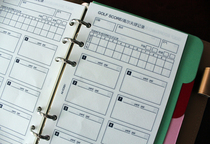A6 loose-leaf replacement core loose-leaf paper golf record sheet loose-leaf core hand book loose-leaf paper