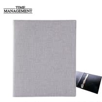 A4 custom folder custom surplus inventory binder D type 4 hole gray leather contract clip