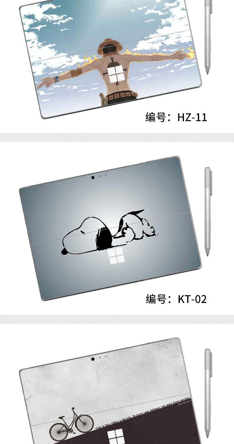surfacepro6 Microsoft bề mặt ủng hộ GO Tablet PC Phụ kiện pro4 phim của GTNT2 dán Pro2 bảo vệ áo khoác PRO5 Pro3 cơ thể trở lại ủng hộ bộ phim với một cá tính sáng tạo đầy đủ - Phụ kiện máy tính xách tay dan man hinh laptop