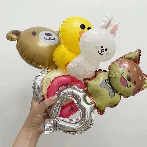 Мультяшный милый воздушный шар, детский надувной браслет, подарок на день рождения