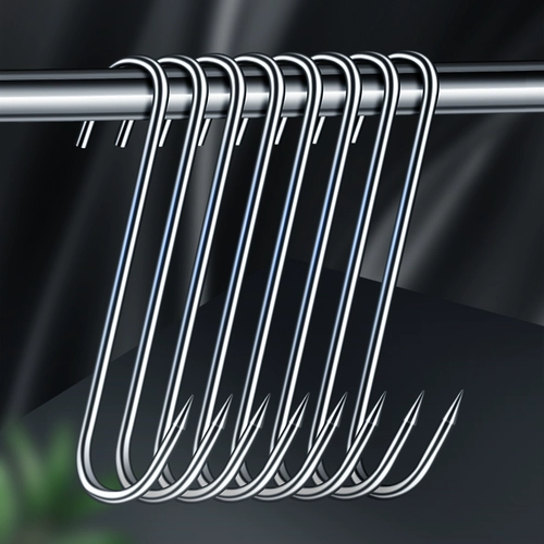 Смелье S -обработанная солнцезащитная крюк с твердым сплошным из нержавеющей стали свиная колбаса жареный утиный крючок мяс