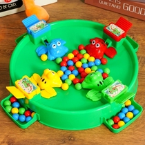 Frog eating beans childrens toy boy crazy greedy eating beans parent-child interactive environmental protection desktop puzzle fun game