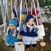  Ceramic doll rough sand mini swing doll 10 cm dilapidated dirty vtg random single price