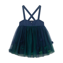 Maladian childrens dress for 24 - year new girl can adjust strap skirt