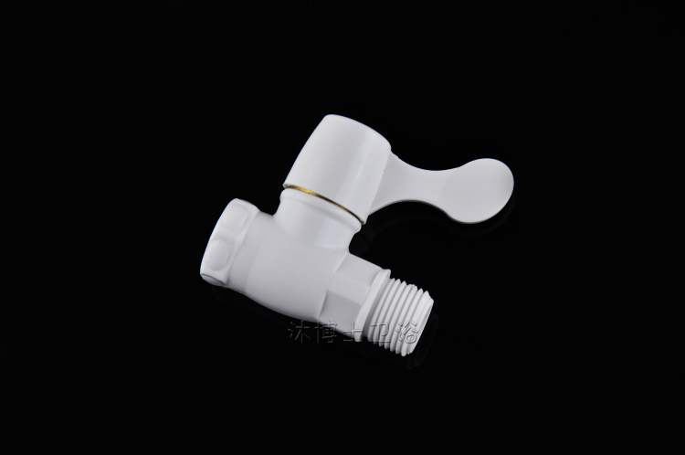 Yueju ceramic valve core plastic inner tooth straight valve 4 points inner and outer wire straight-through valve quick-open water stop valve
