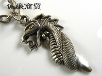 Italian beauty jewelry Black gold necklace Dragon sword jyg93480181