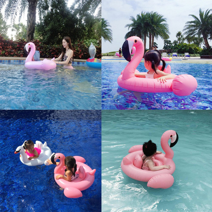 Baby Swimming Circle 1-4 Year Old White Swan Firebird Thicken Axillary Ring Baby Sit Circle Toddler's Riding Lap Toy