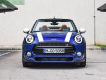 BMW mini front mid-net carbon fiber trim strip