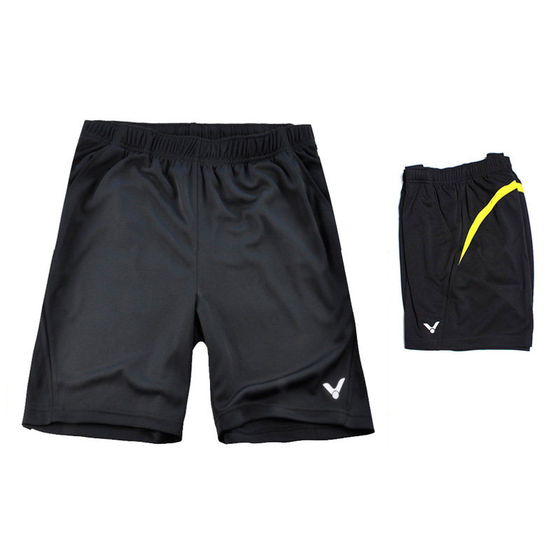 Special offer VICTOR R1092E black yellow edge badminton sports shorts Victory Victor ball suit