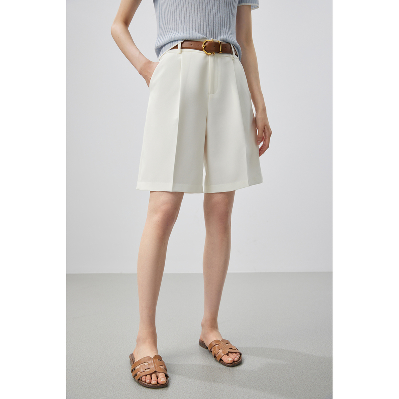 Mijia Good Quality Classic Bermuda Fashion Twill Tr Summer Commuting Workwear Five-Point Suit Shorts