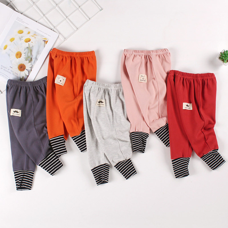 Baby harem pants spring and autumn boys and girls baby big pp pants autumn clothes thin trousers 0-1-2-3 years old outer wear 4