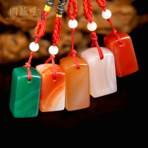 Seal engraving Seal collection Calligraphy painting Name idle chapter Fine Agate jade head pure handmade bag engraved chapter word custom made