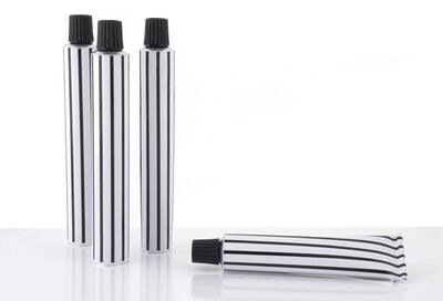 【 European Chef 】 Black and white stripe cream sauce honey, disposable aluminum tube packaging, 30ml, 100 pieces