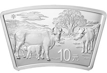 2021 Bull Year Zodiac Sector Commemorative Silver Coin 30 gr silver Bull with certificate box Sector Bull Silver Coin
