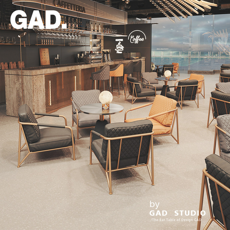 C Bar Tavern Cafeterie Cafeterie Gym Gym Gym Wellness Area Negotiation Table And Chairs Combined Cassette Meeting Sofa Chair