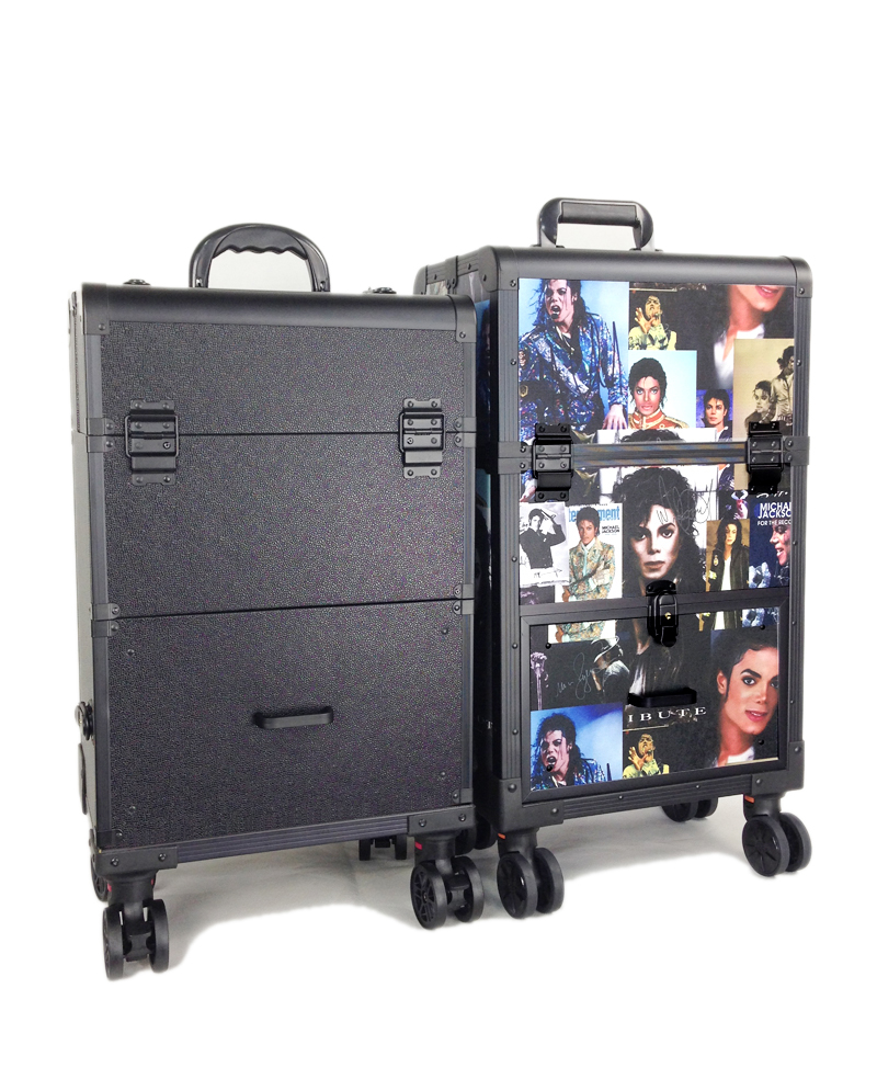Makeup Baina Michael Jackson multi-function rod cosmetics storage with makeup artist Nail tattoo embroidery toolbox large