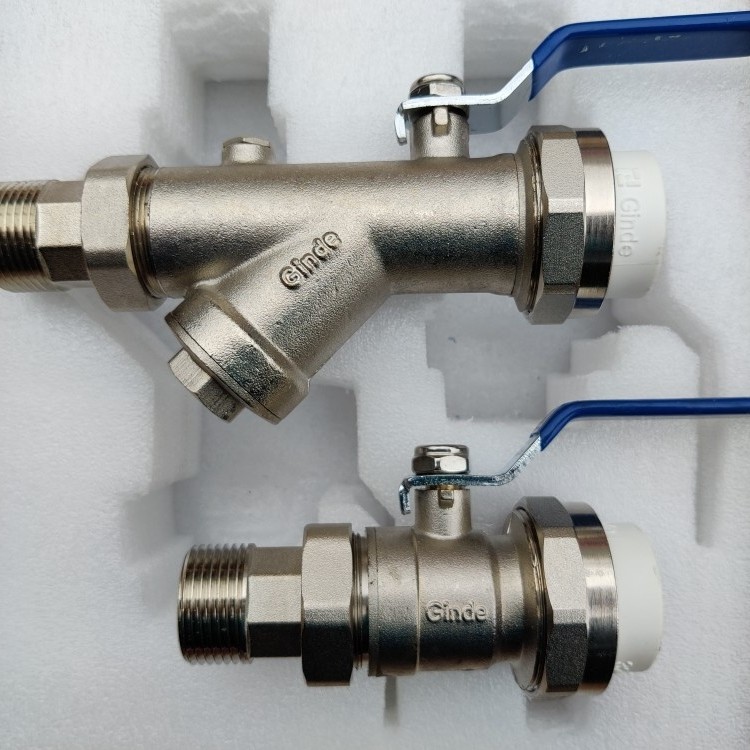 Special offer Ginde Jinde set valve double knot connector 25 32 hot melt port bronze old and new models