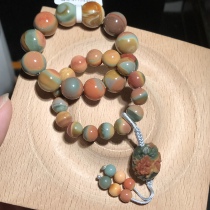 Yushu jewelry Alashan color jade nursing hand - held string live special feature