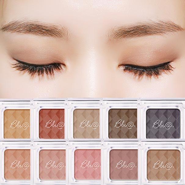 South Korea Bbia monochrome No. 6 grain female fetal foggy eye shadow 2 red bean pure 8 peach cute black tea Brown