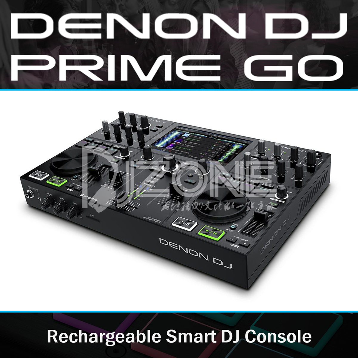 Denon Prime Go All in One U Disk DJ Maker SD Card Built-in Battery Touch Screen Small and Portable