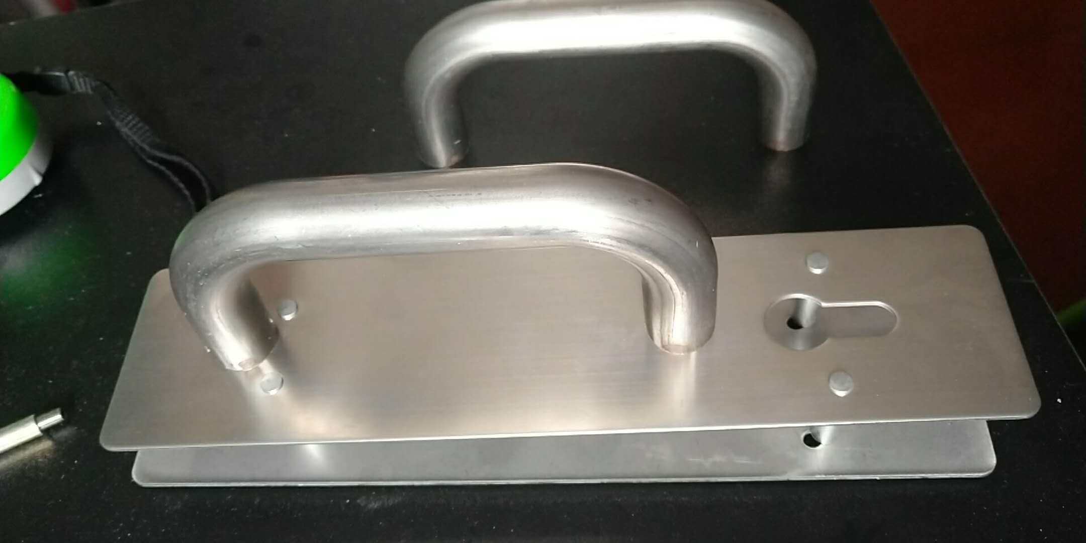 Temporary lock auxiliary lock fingerprint lock engineering installation replacement lock stainless steel handle surface mounted fire door escape door