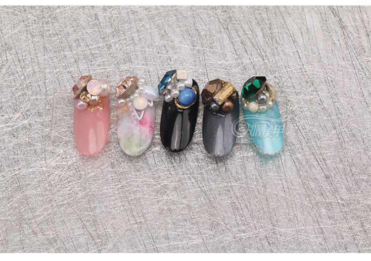 Cao trong suốt acrylic nail công cụ nail hiển thị các công trình hiển thị nail art bảng hiển thị 10 cái đồ làm móng