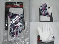 бейсбольная перчатка rawlings 日本进口 守备手套 白粉红x迷彩紫