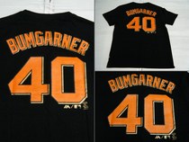 MLB Major League Giants BUMGARNER 40 Back Number T-shirt