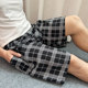 Summer men's pure cotton silk shorts home pajama pants thin section cotton silk beach pants man-made cotton plus fertilizer to increase outerwear