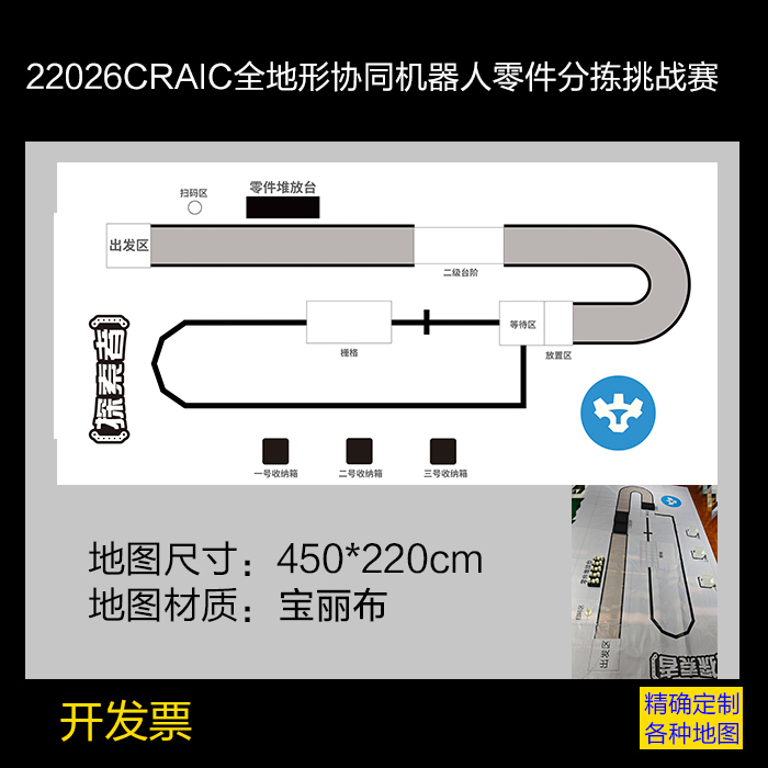 2026Craic All-Terrain Collaborative Robot Parts Sorting Challenge Polibub Track Venue