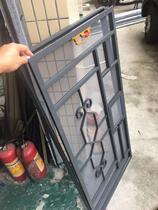 Aluminum alloy easy to remove and wash screen laser welding seamless window grille with anti-theft mesh Aluminum flower color mesh diamond mesh window grille