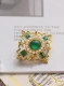 [Pembury] Đêm giữa mùa hè Victoria Emerald Pearl Châu Âu và Hoa tai retro trâm cài hoa tai nữ - Trâm cài